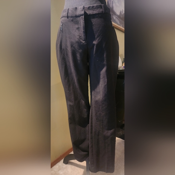 Suzy Sheir Black Dress Pants Straight Leg - Picture 2 of 11